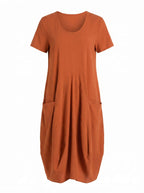Women’s Casual A-Line Dress with Pockets – Effortless Everyday Comfort