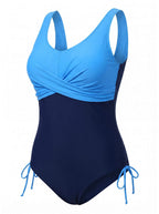 Women’s Plus Size Twist Front One-Piece Swimsuit