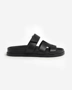 Women’s Wide Strap Padded Cutout Slide Sandals