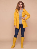 Women’s Hooded Rain Jacket with Utility Pockets