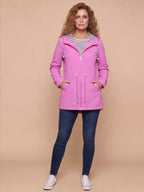 Women’s Hooded Zip Front Rain Jacket