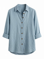 Women’s Top – Lightweight Long-Sleeve Relaxed Blouse