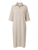 Women’s Striped Shirt Dress – Lightweight & Effortless Elegance