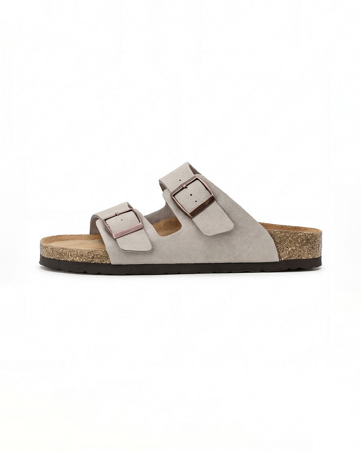 Women’s Slide Sandals- Double-Buckle