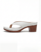 Women’s Block Heel Sandals- Toe-Post