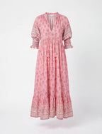 Women’s Dress – Boho Maxi Dress with Tassel Detail