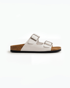 Women’s Footbed Slide Sandals- Double-Buckle