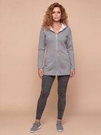 Women’s Textured Hooded Zip-Up Jacket