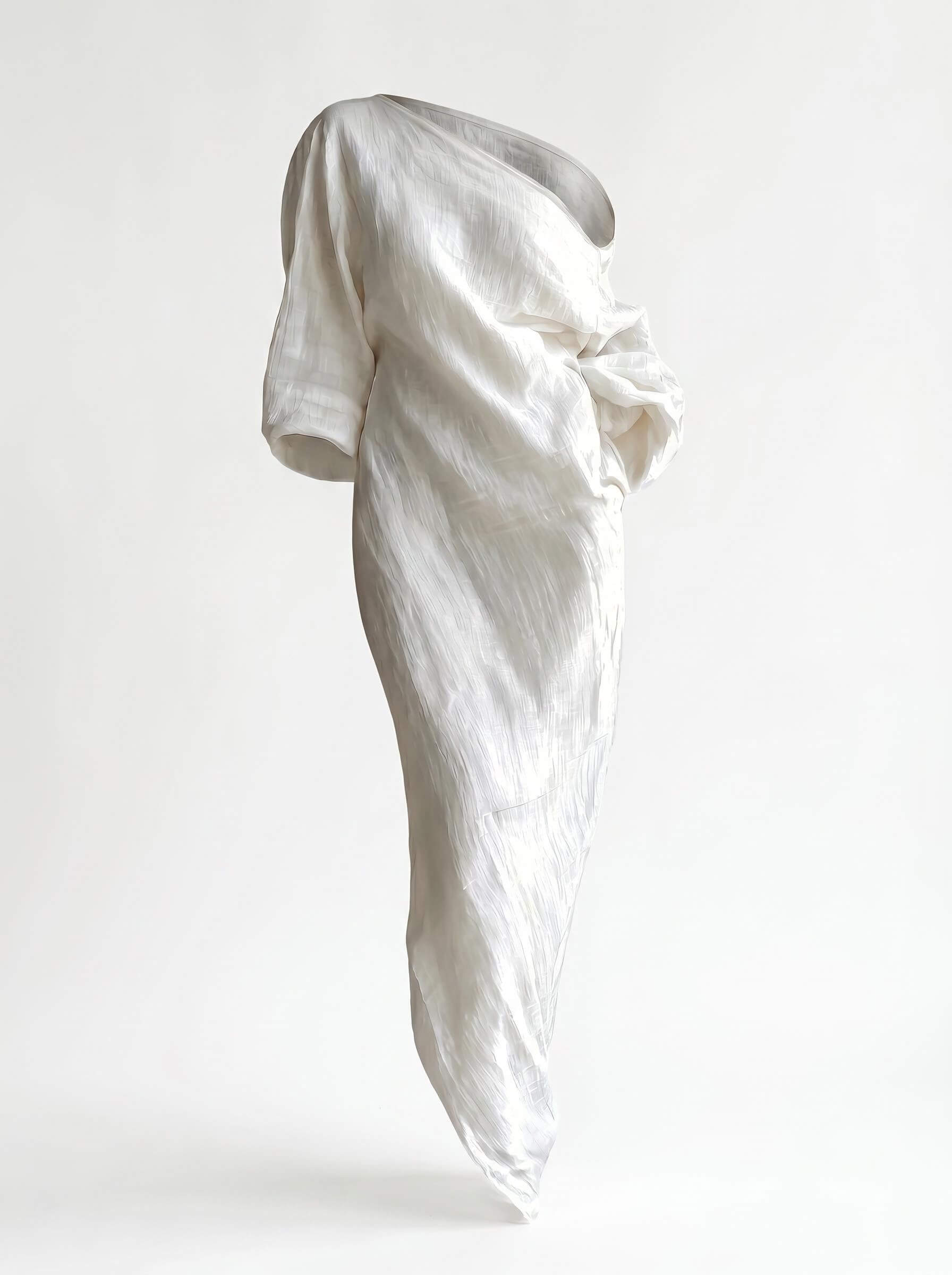 Women’s One-Shoulder Draped Maxi Dress