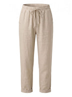 Women’s Drawstring Waist Tapered Trousers