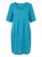 Women’s Scoop Neck Pocket Mini Dress