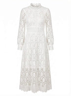 Women’s Elegant Lace Midi Dress – Grace in Lace