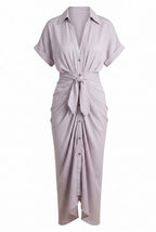 Women’s Ruched Midi Summer Dress