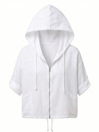 Women’s Hooded Zip Pocket Jacket