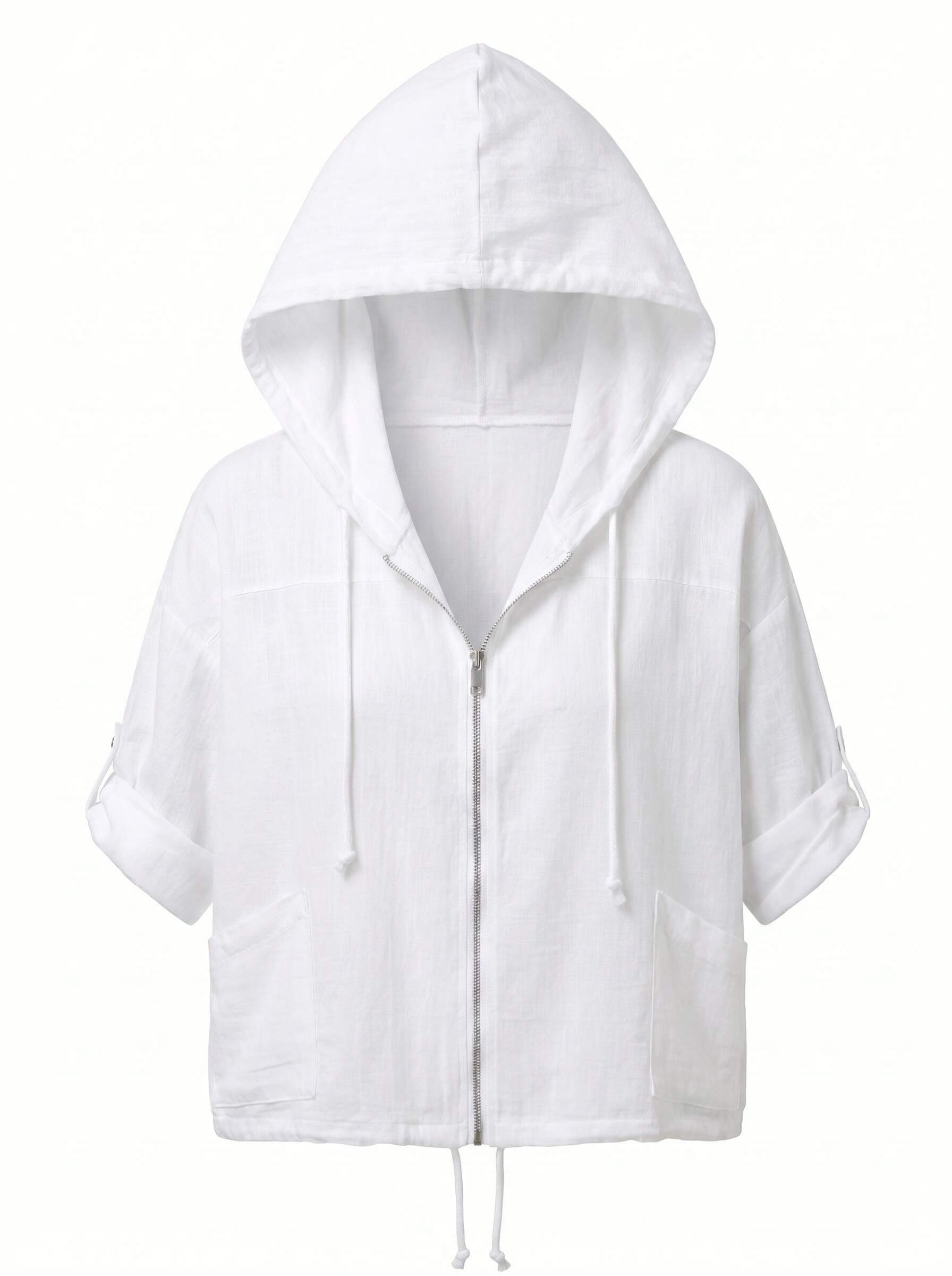 Women’s Hooded Zip Pocket Jacket