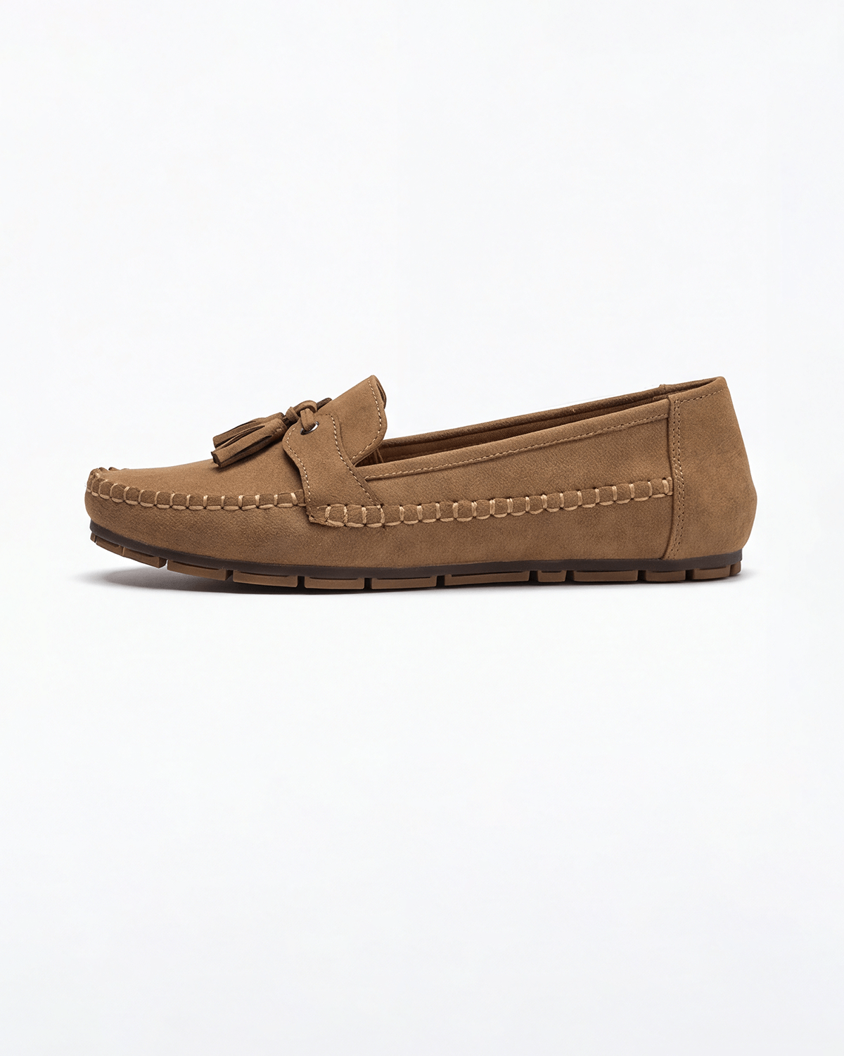 Women’s Stitched Apron Seam Bow-Detail Loafers