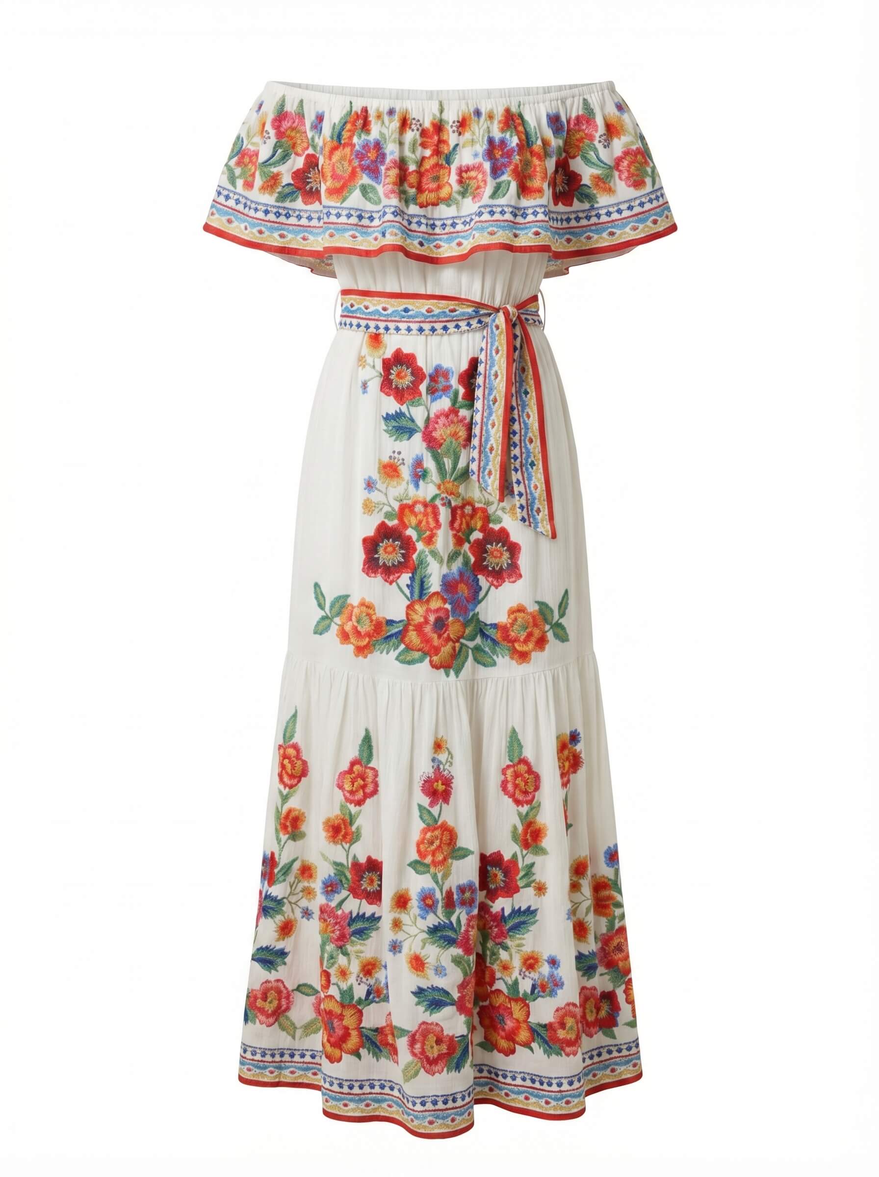 Women’s Off-Shoulder Floral Maxi Dress