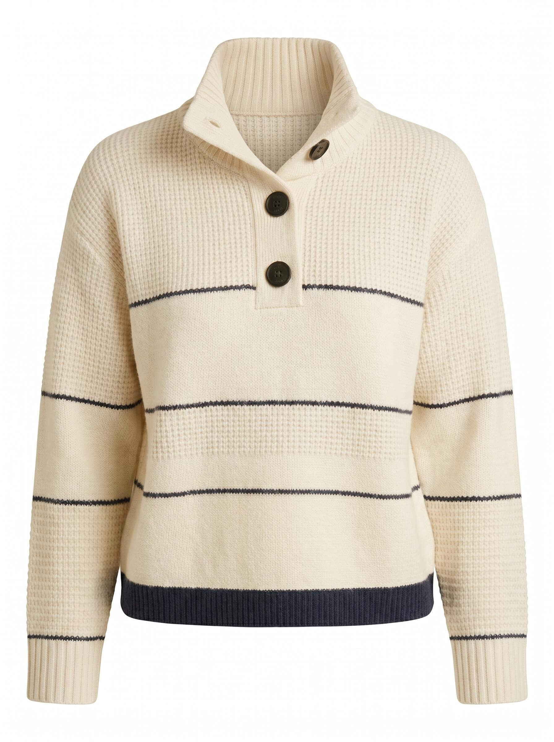 Women’s Button Collar Knit Pullover