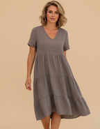 V-Neck Summer Dress – Light, Feminine & Effortless
