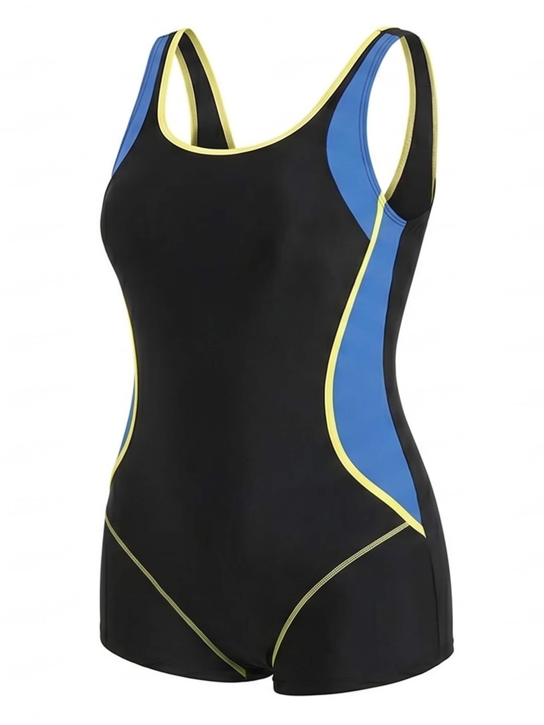 Women’s Plus Size Side-Panel One-Piece Swimsuit