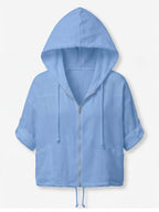 Women’s Hooded Zip Pocket Jacket