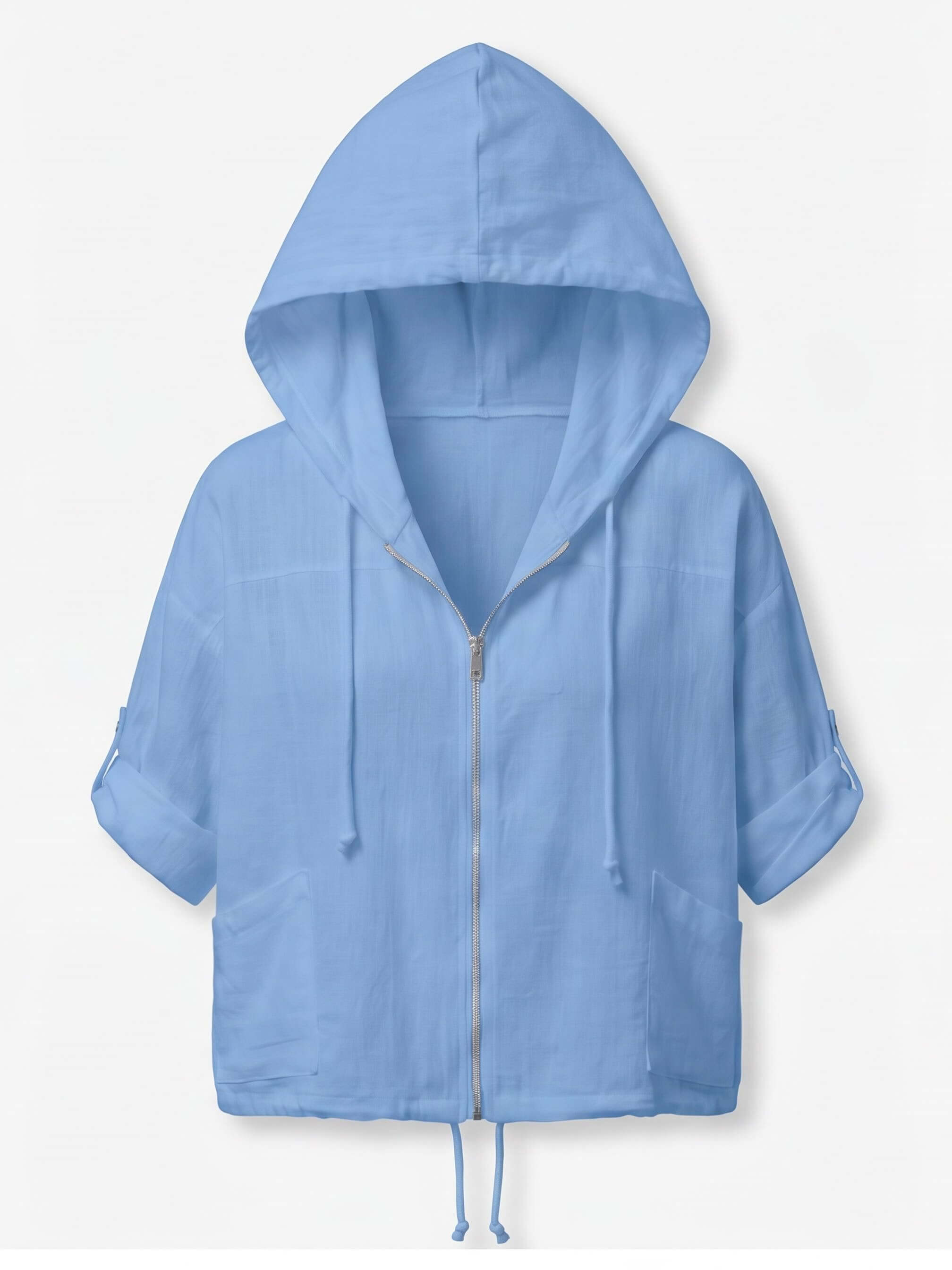 Women’s Hooded Zip Pocket Jacket