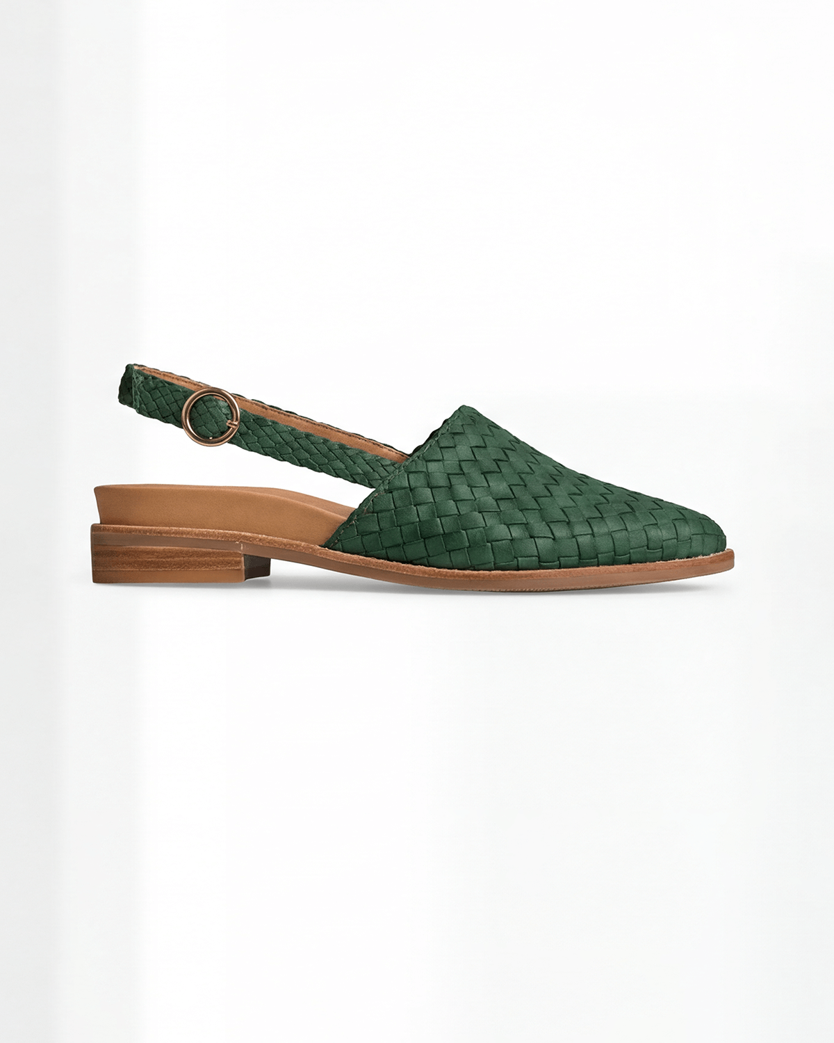 Women’s Woven Slingback Flats- Pointed Toe