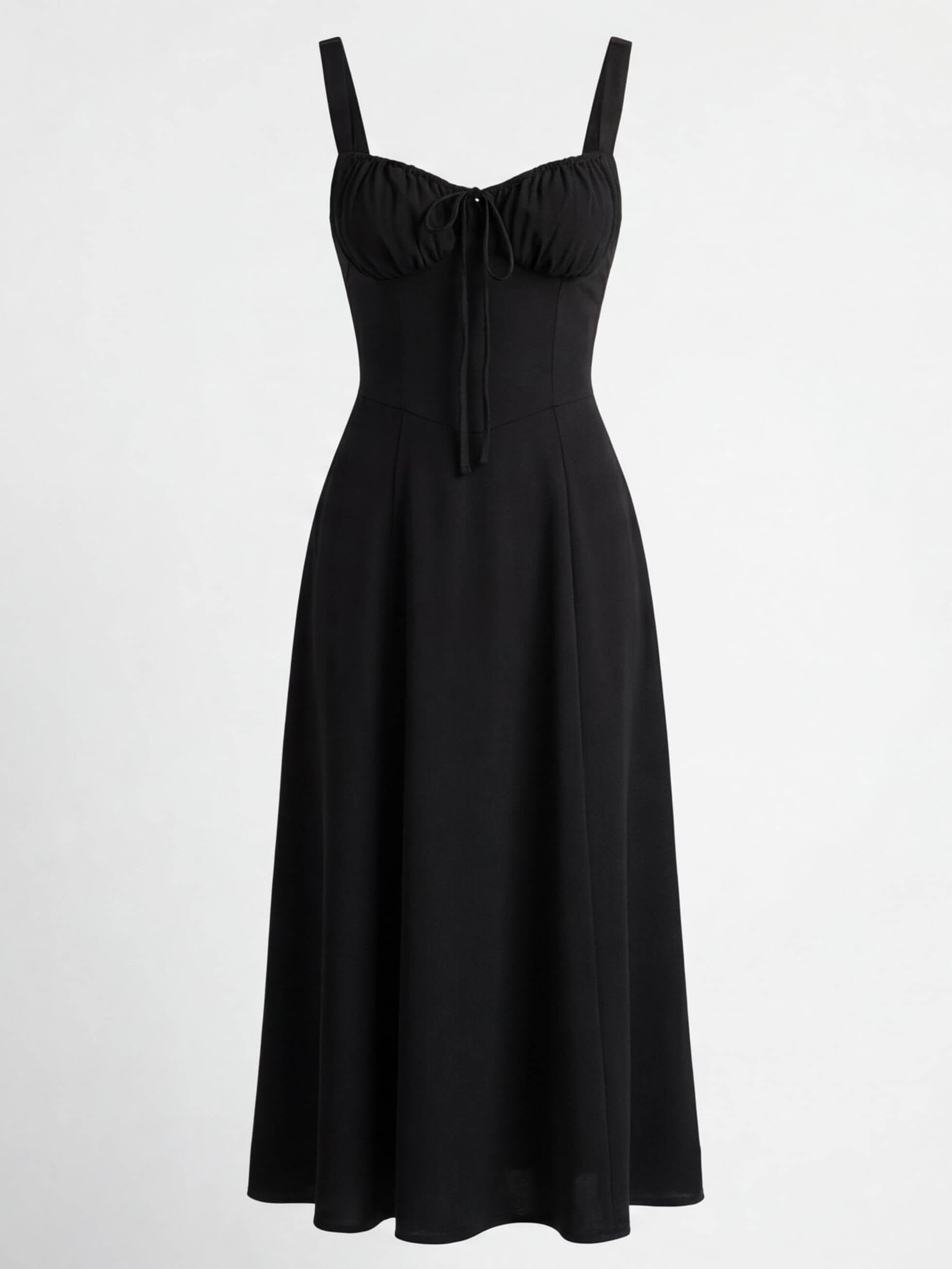 Elegant Floral Corset Midi Dress – Feminine & Flattering