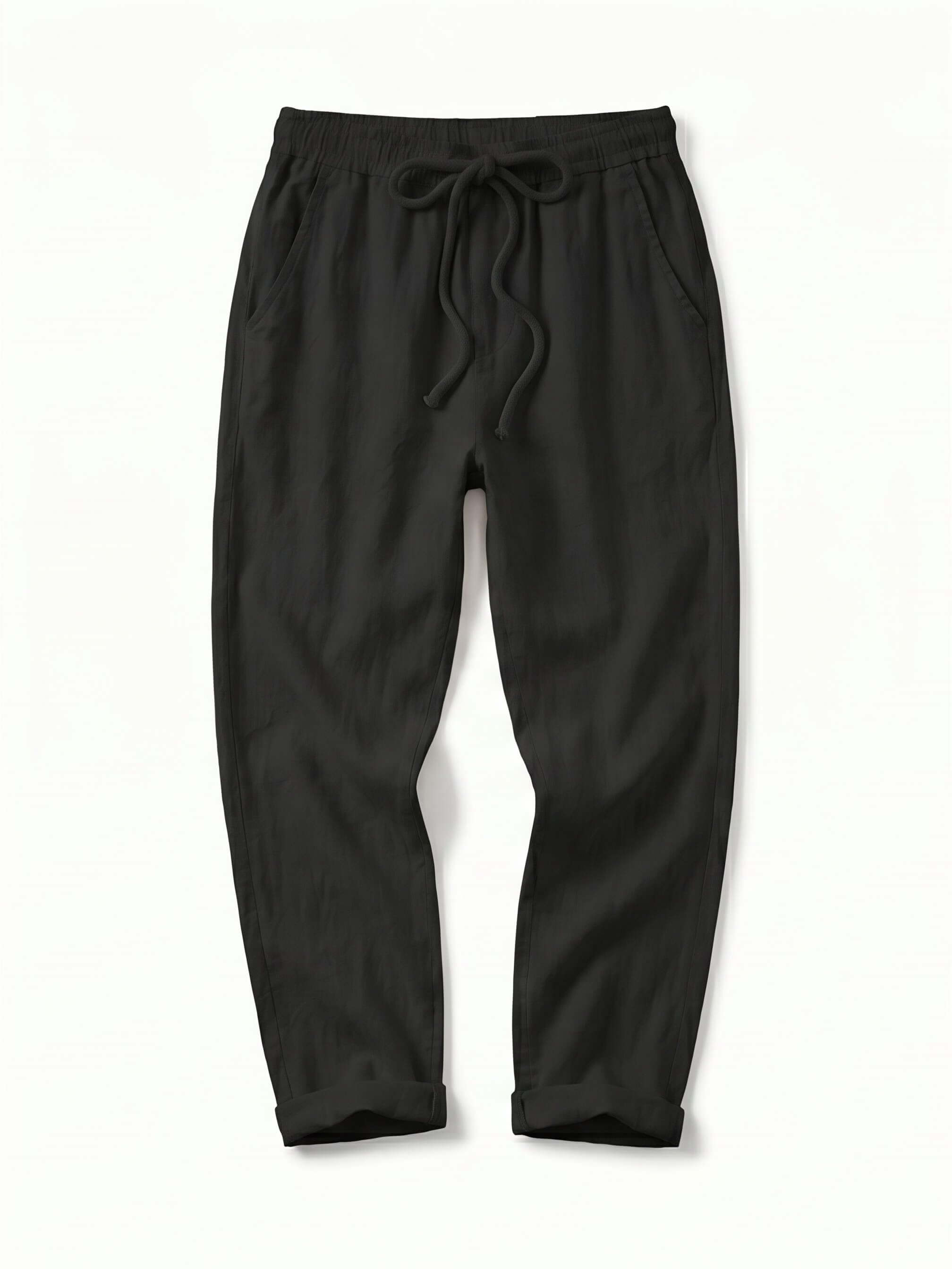 Women’s Drawstring Cuffed Tapered Trousers