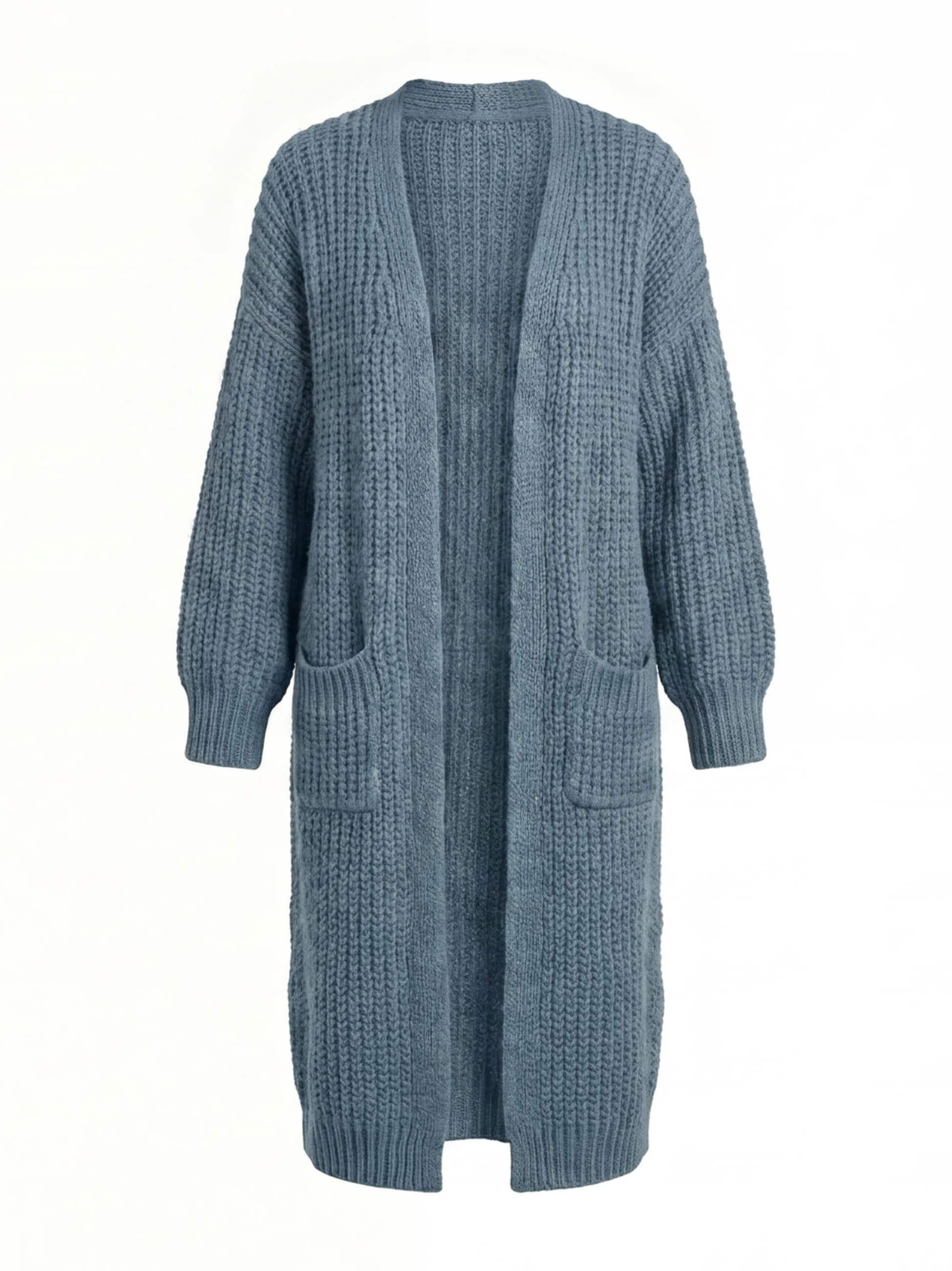 Women’s Long Knit Cardigan – Oversized Ribbed Style & Cozy Elegance
