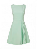 Women’s Pleated A-Line Mini Dress – Elegant & Effortless Style