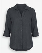 Women’s Breathable Floral Button-Down Blouse