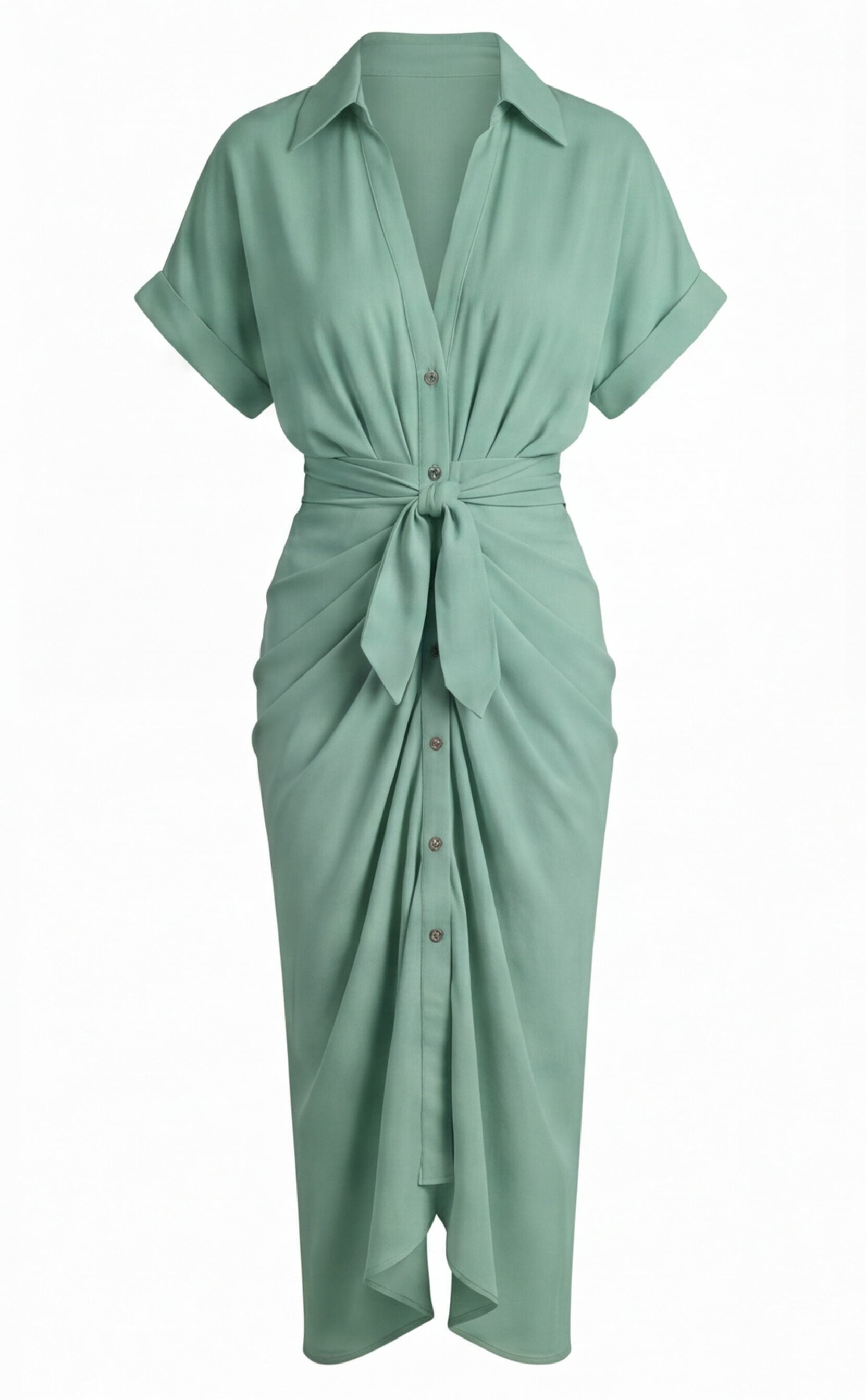 Women’s Ruched Midi Summer Dress