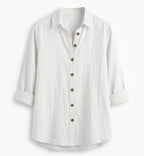 Women’s Top – Lightweight Long-Sleeve Relaxed Blouse