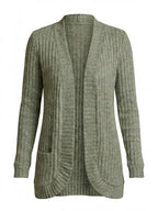 Women’s Ribbed Knit Cardigan – Elegant Everyday Layer & Timeless Comfort
