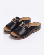 Women’s Gold Chain Detail Slide Sandals