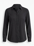 Elegant women's blouse with a classic collar