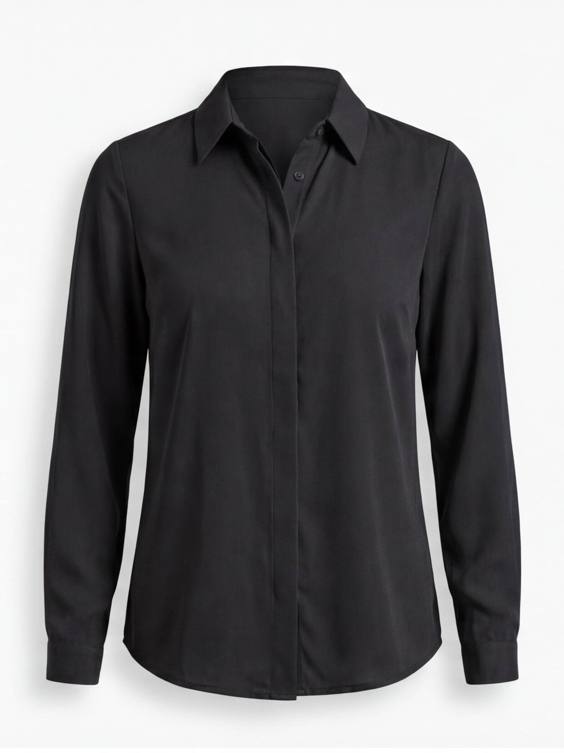Elegant women's blouse with a classic collar