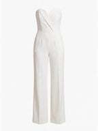 Stylish women's jumpsuit with wide-leg trousers