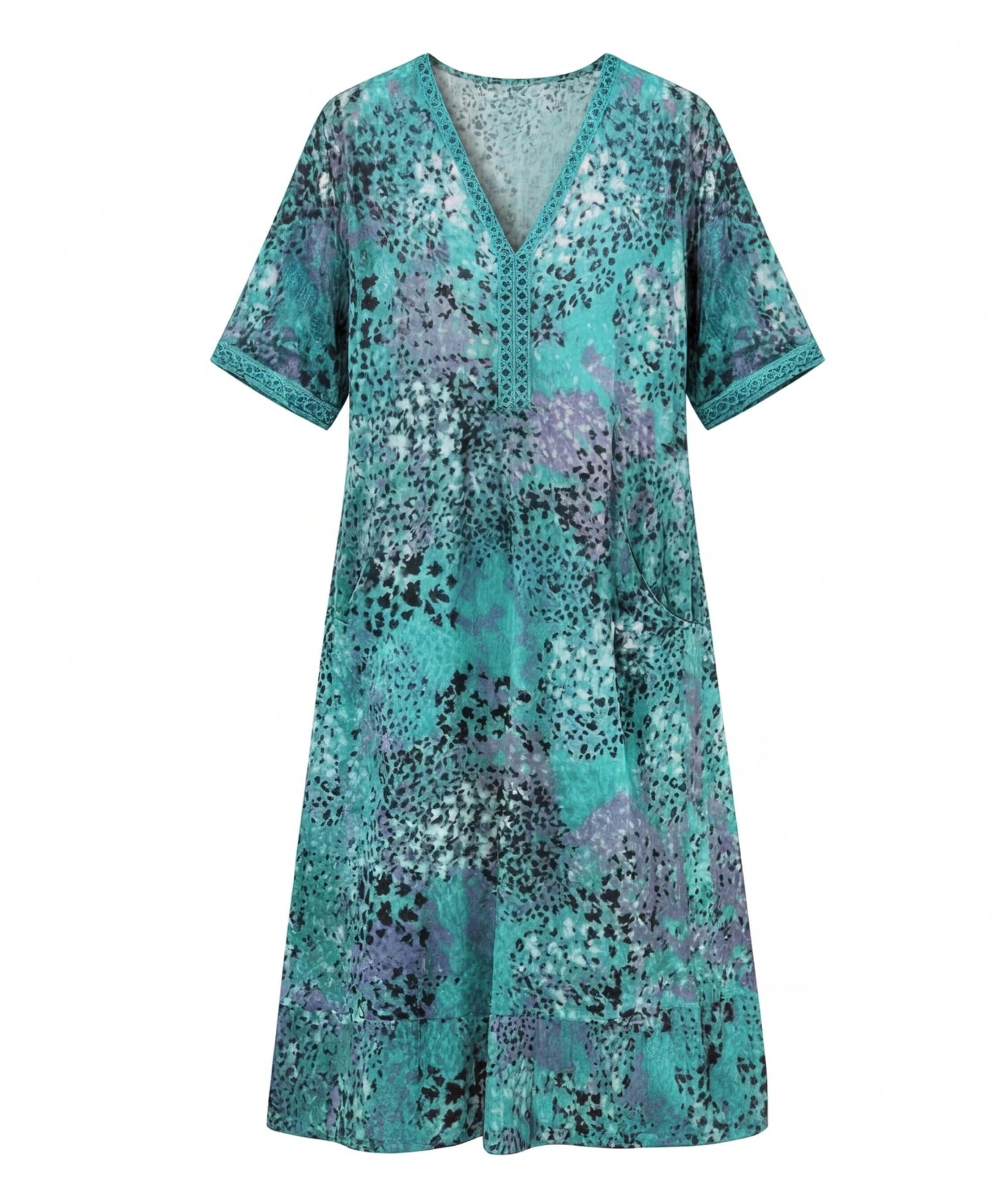 Women’s Dress – Vibrant Printed Midi Dress