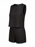 Women’s Set – Sleeveless Top & Shorts Co-Ord Set