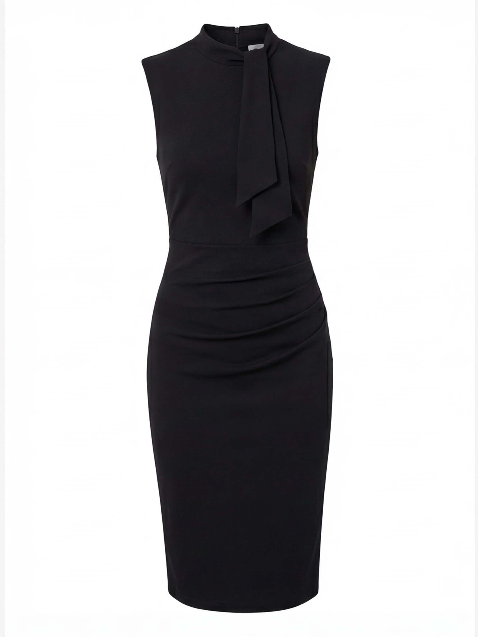 Women’s sleeveless midi dress with a wrap-around V-neck