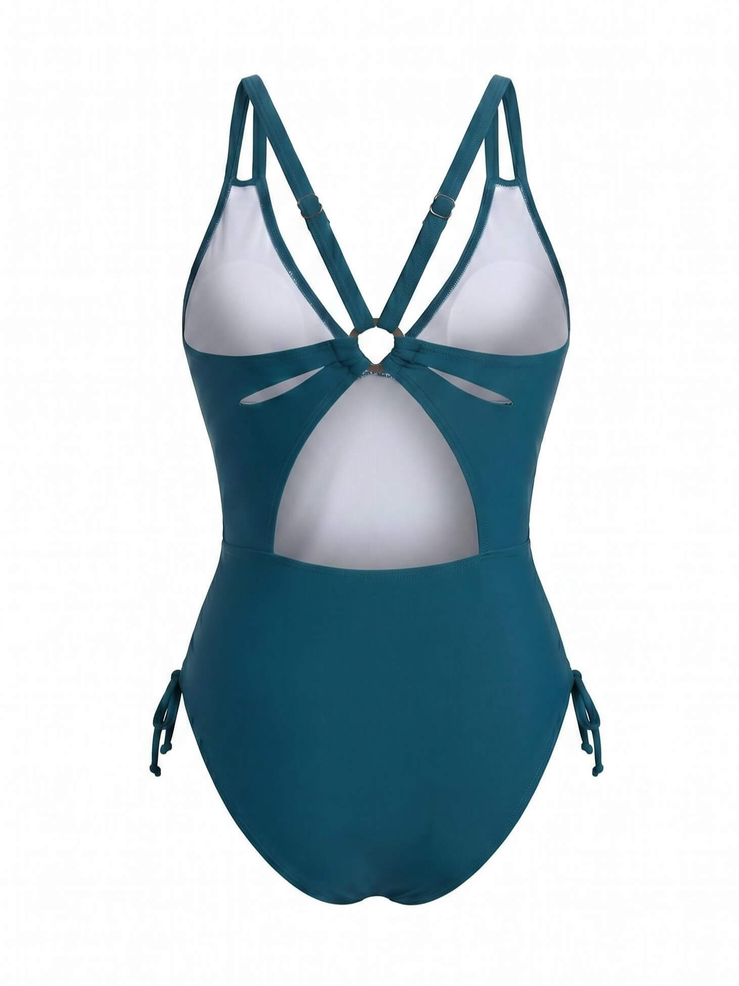 Women’s Side Tie Halter One-Piece Swimsuit