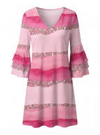 Women’s Elegant Printed Mini Dress