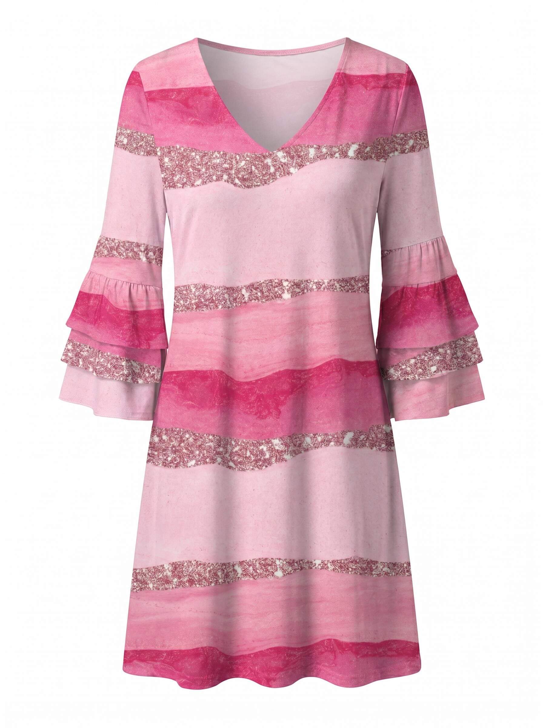 Women’s Elegant Printed Mini Dress