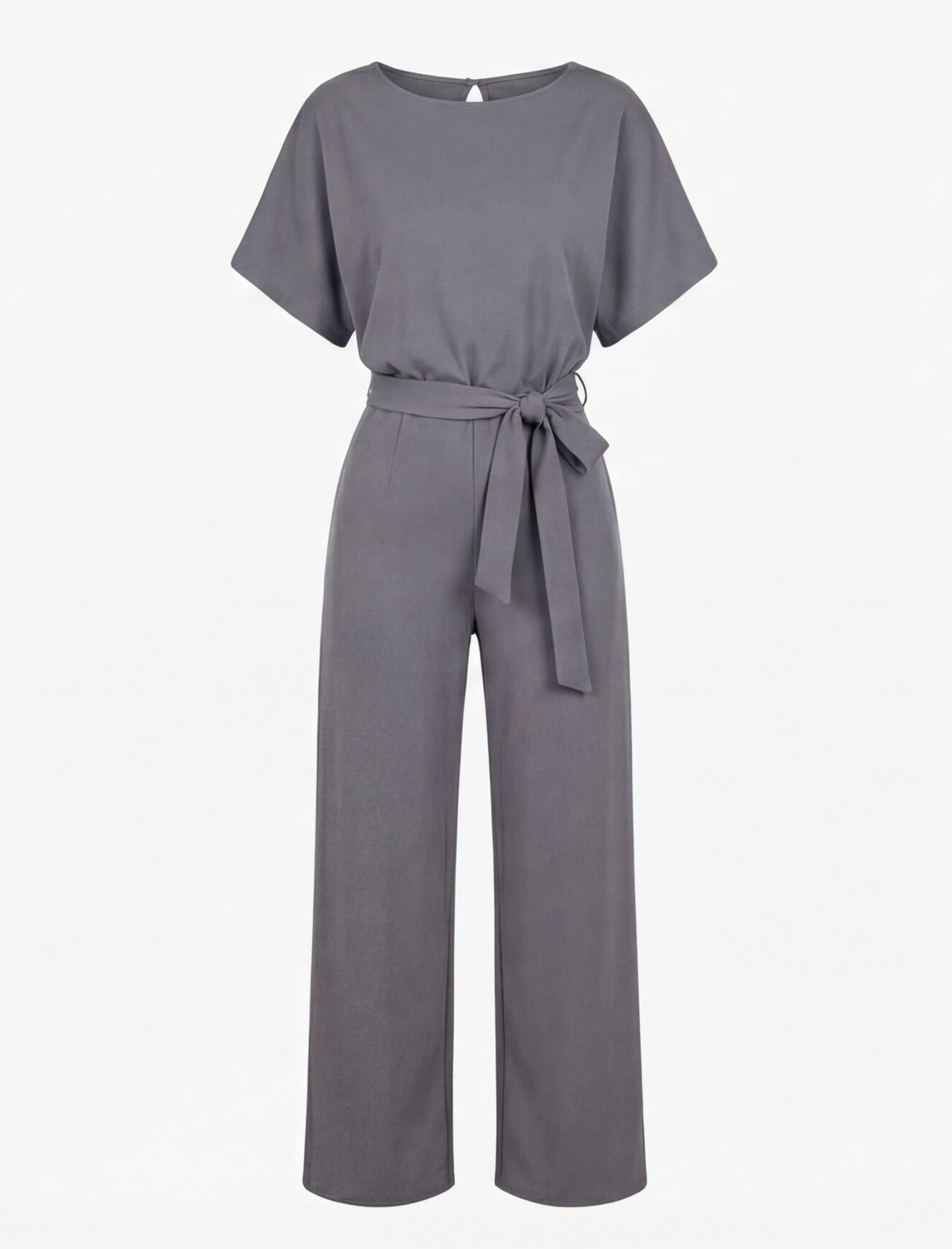 Women’s Jumpsuit – Tie-Waist Wide-Leg Jumpsuit