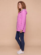 Women’s Hooded Zip Front Rain Jacket