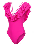 Women’s Off-Shoulder Ruffle One-Piece Swimsuit