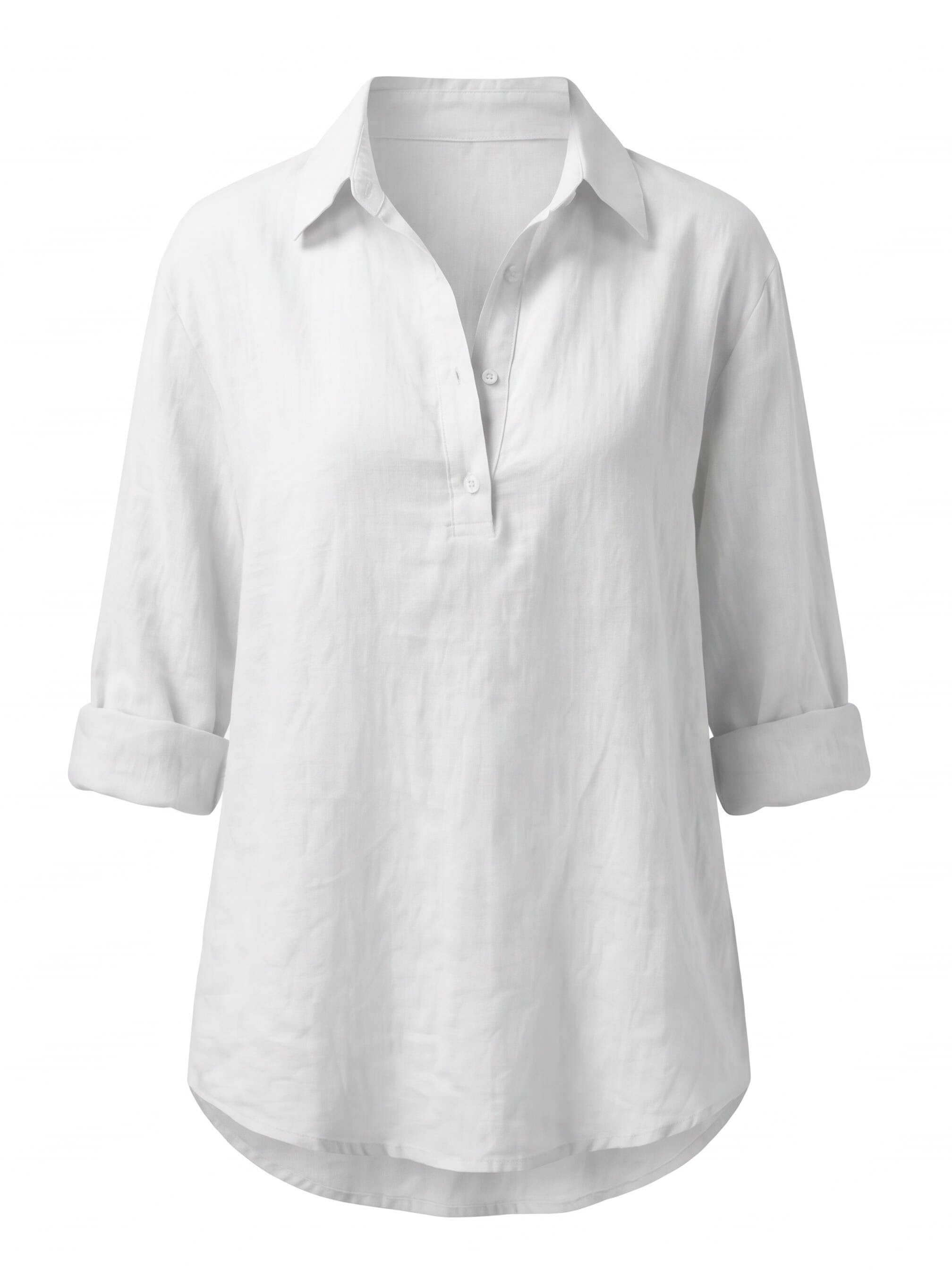 Women’s Relaxed Collared Button Detail Shirt