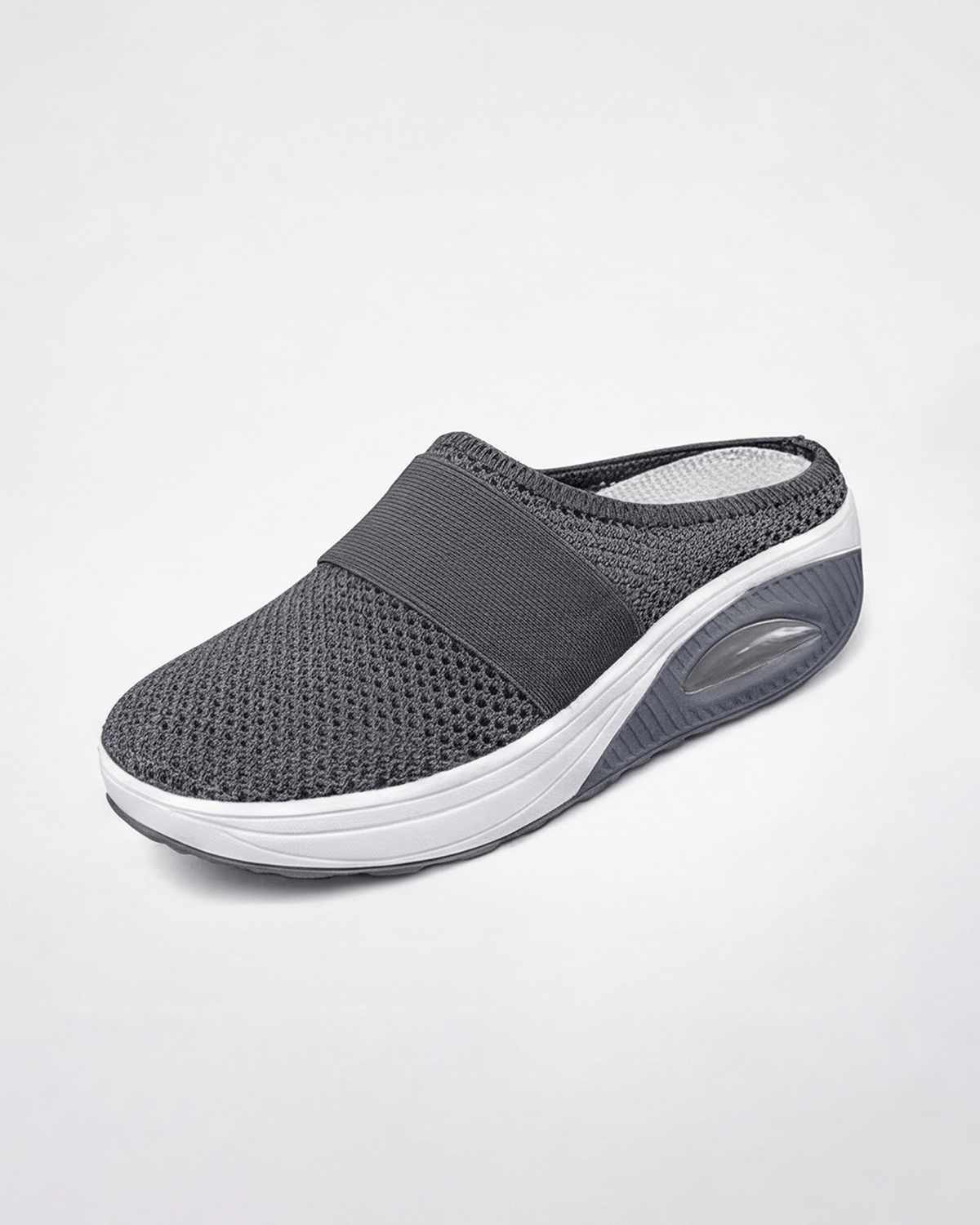 Women’s Slip-On Knit Mule Sneakers- Stretch Strap